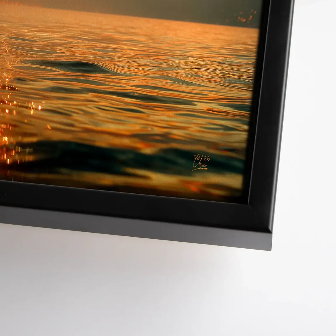 Abendlichter Leinwand Bild