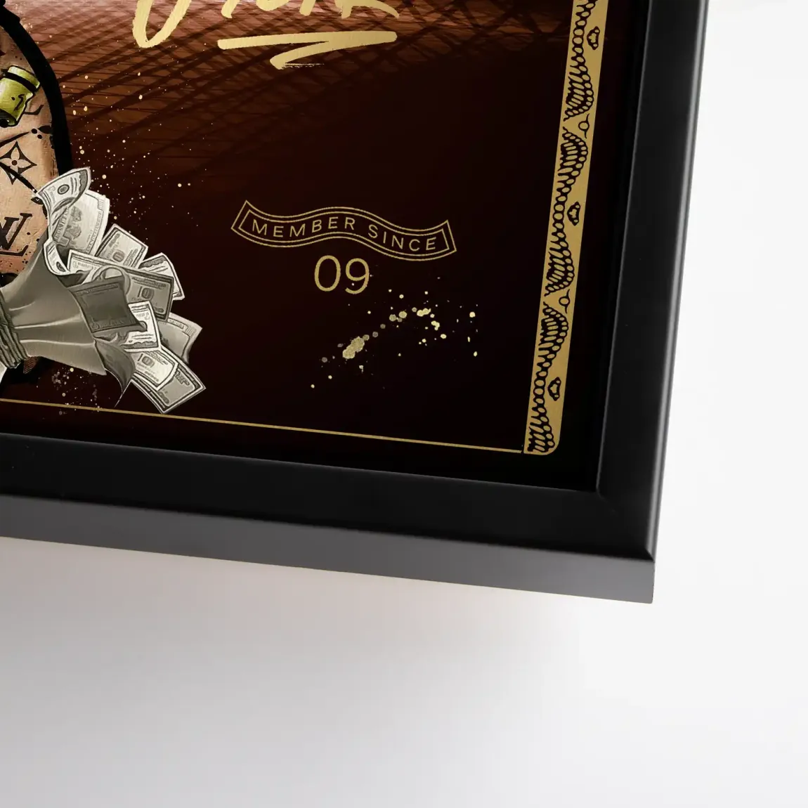 Dagobert Gold Business Leinwand Bild