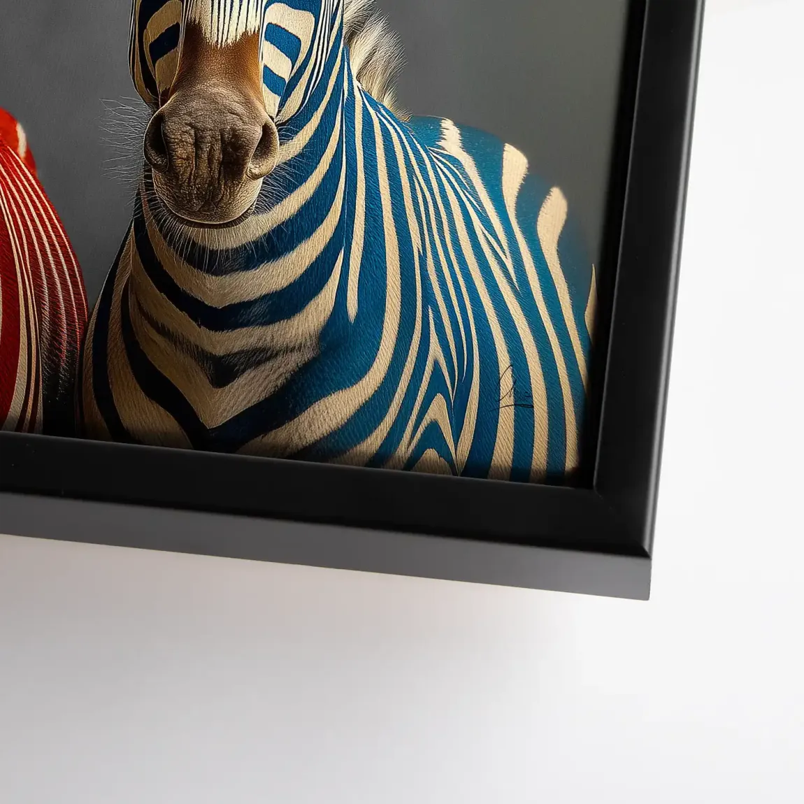 Zebra Safari Chic Leinwand Bild