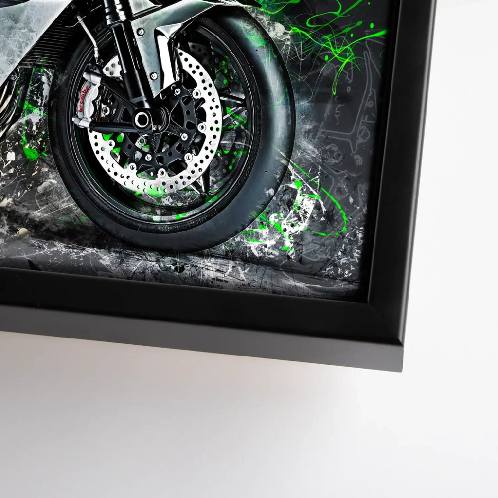 Kawasaki H2 Abstrakt Leinwand Bild INGALERIE