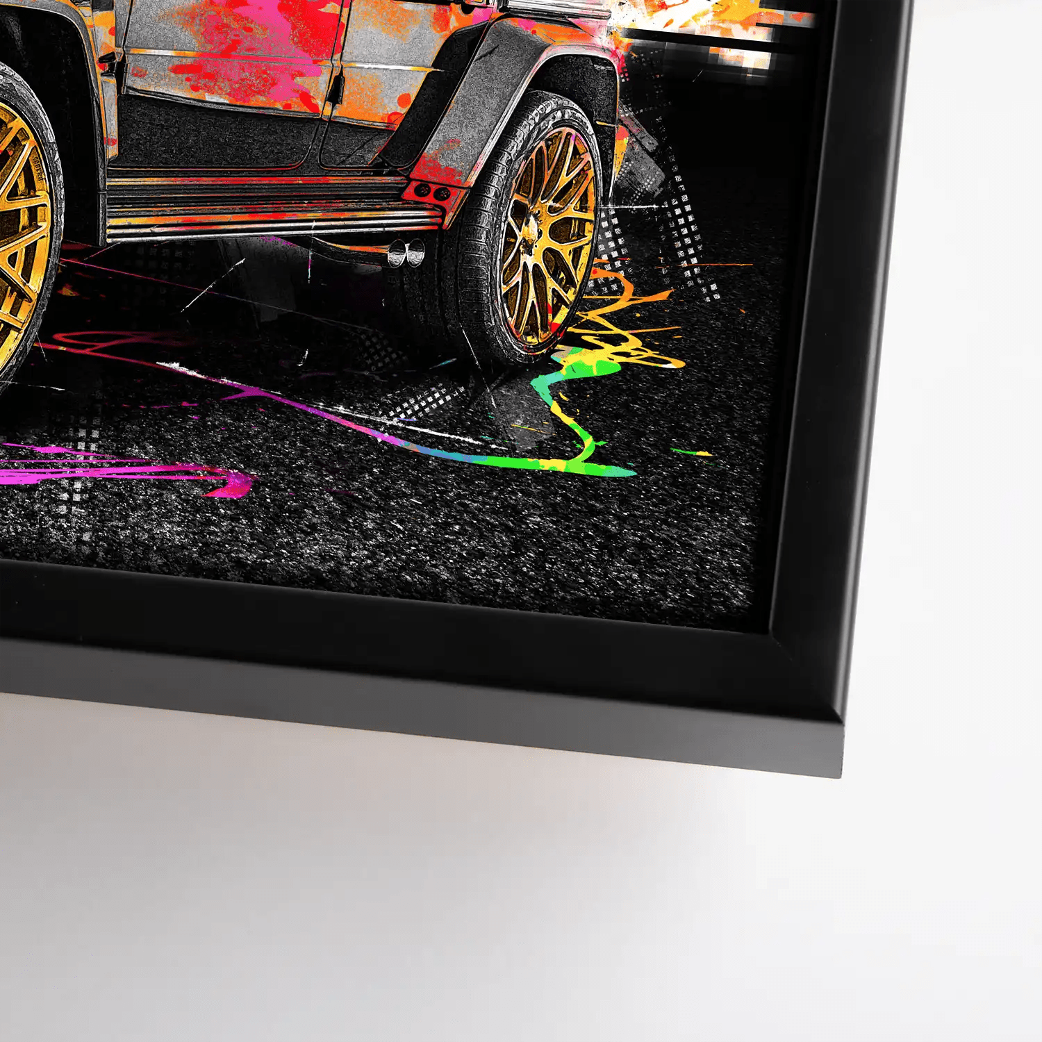 Mercedes G63 Abstrakt Color Leinwand Bild INGALERIE