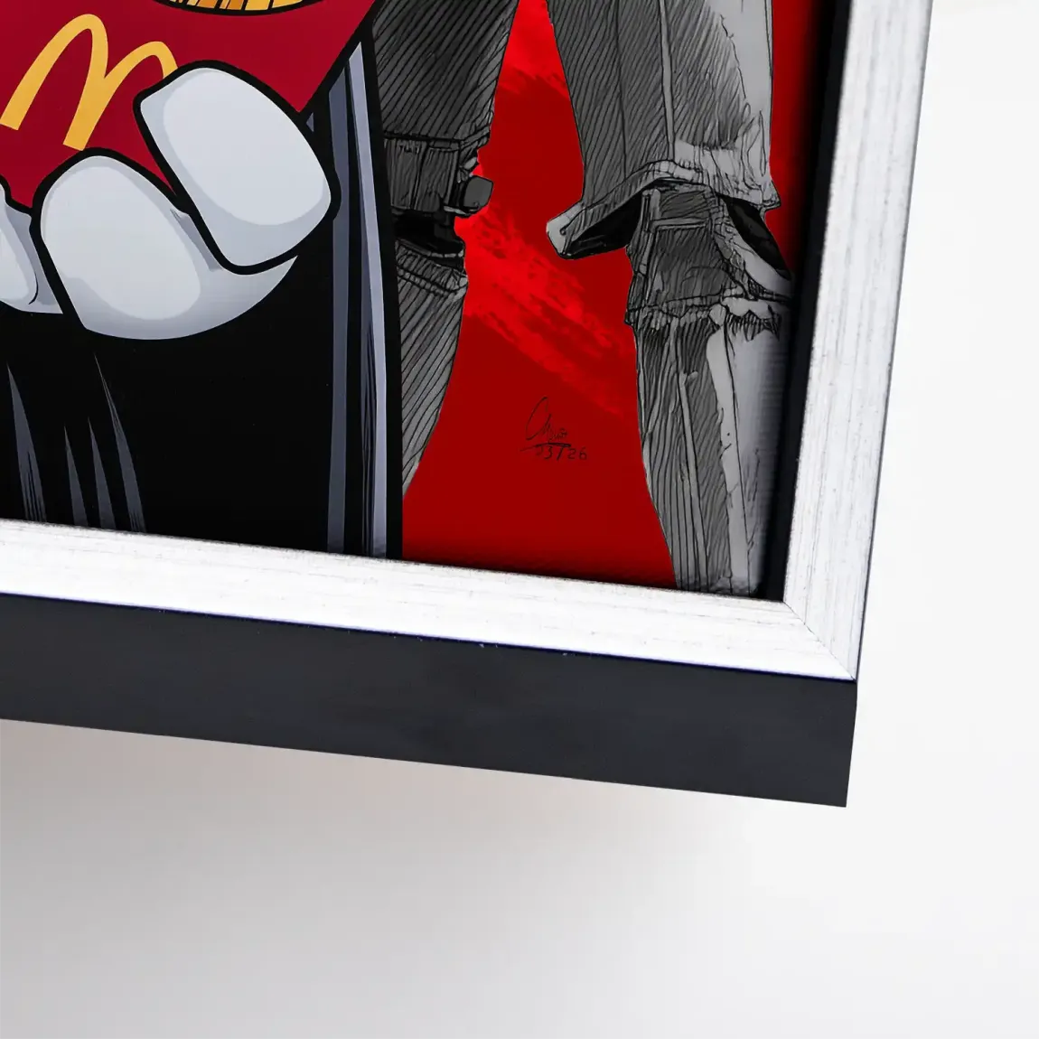 Micky Maus Vader Leinwand Bild