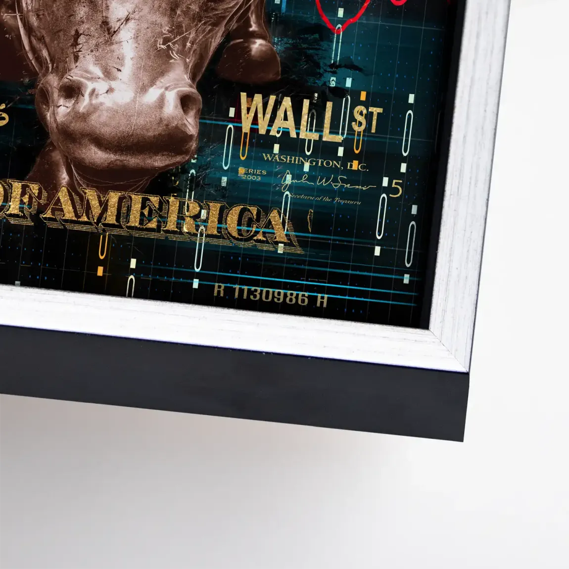 Dagobert Duck Wallstreet Leinwand Bild