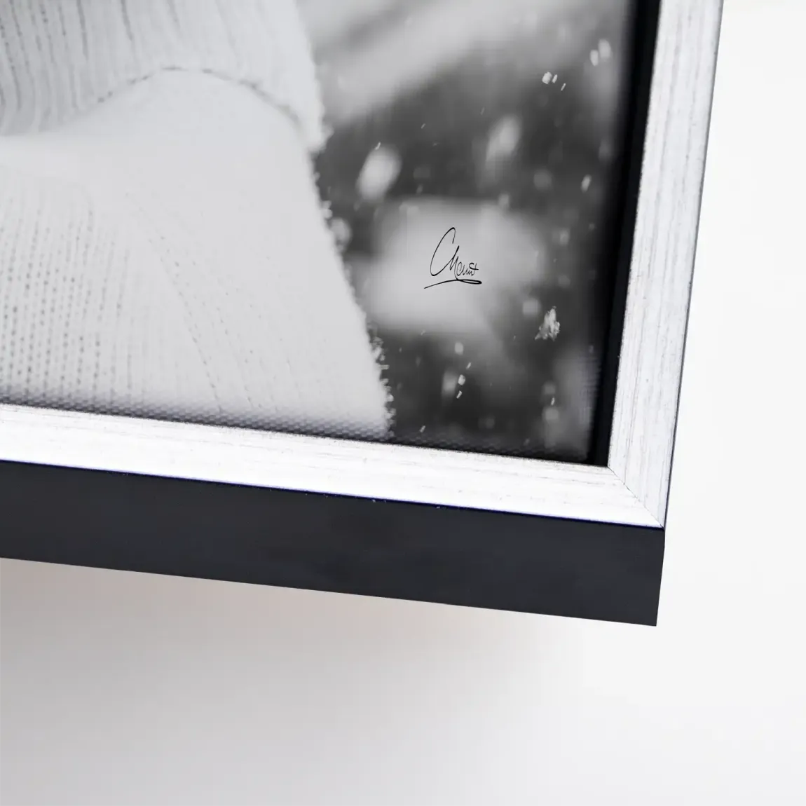 Audrey Hepburn Winter Portrait Leinwand Bild