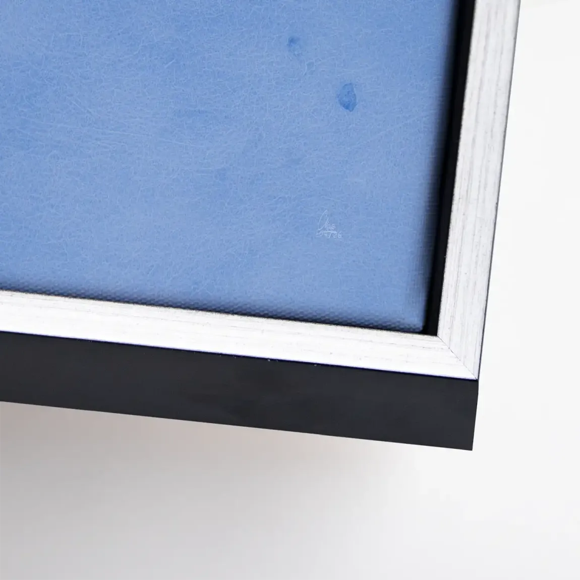 Blaue Geometrie Leinwand Bild