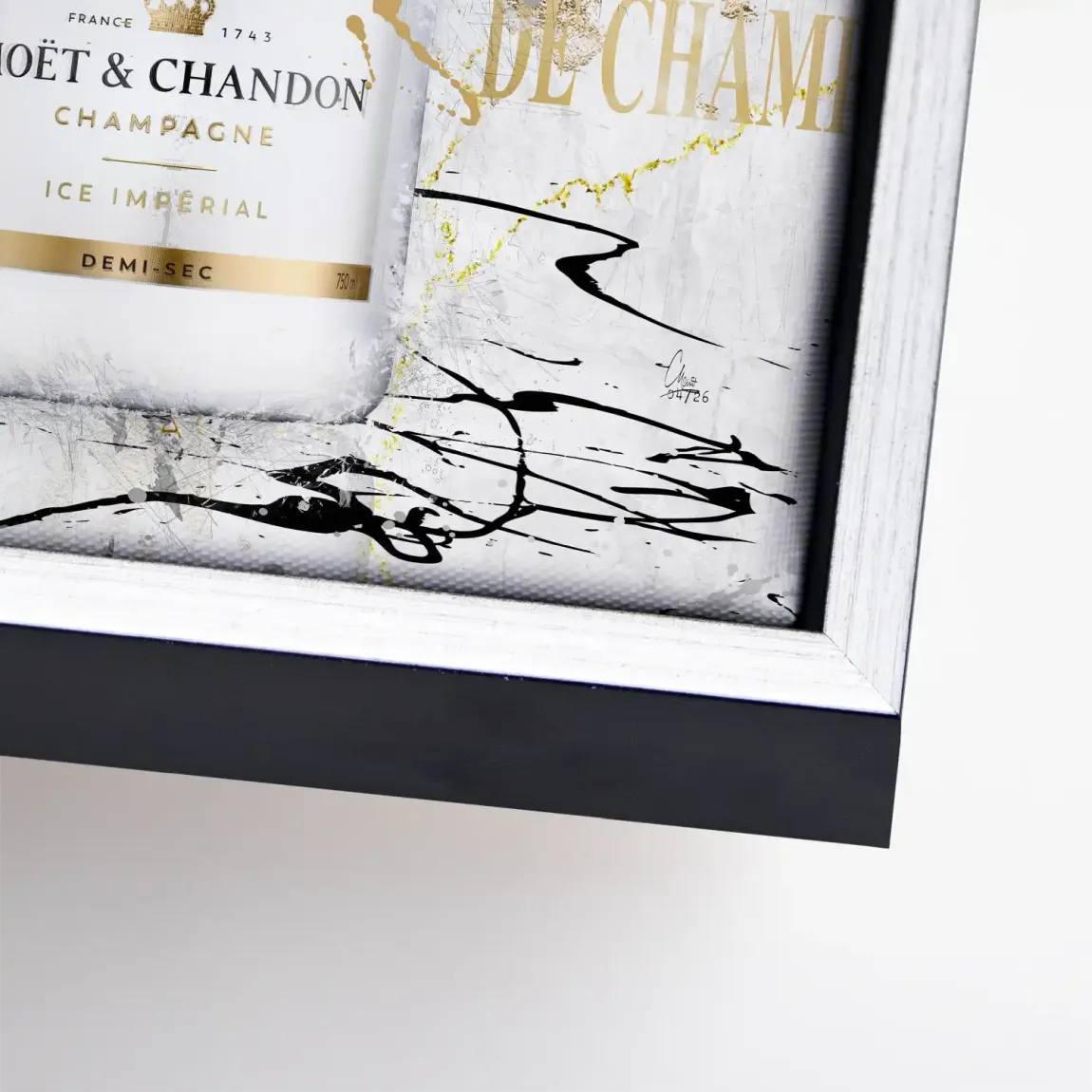Champagner Art Leinwand Bild