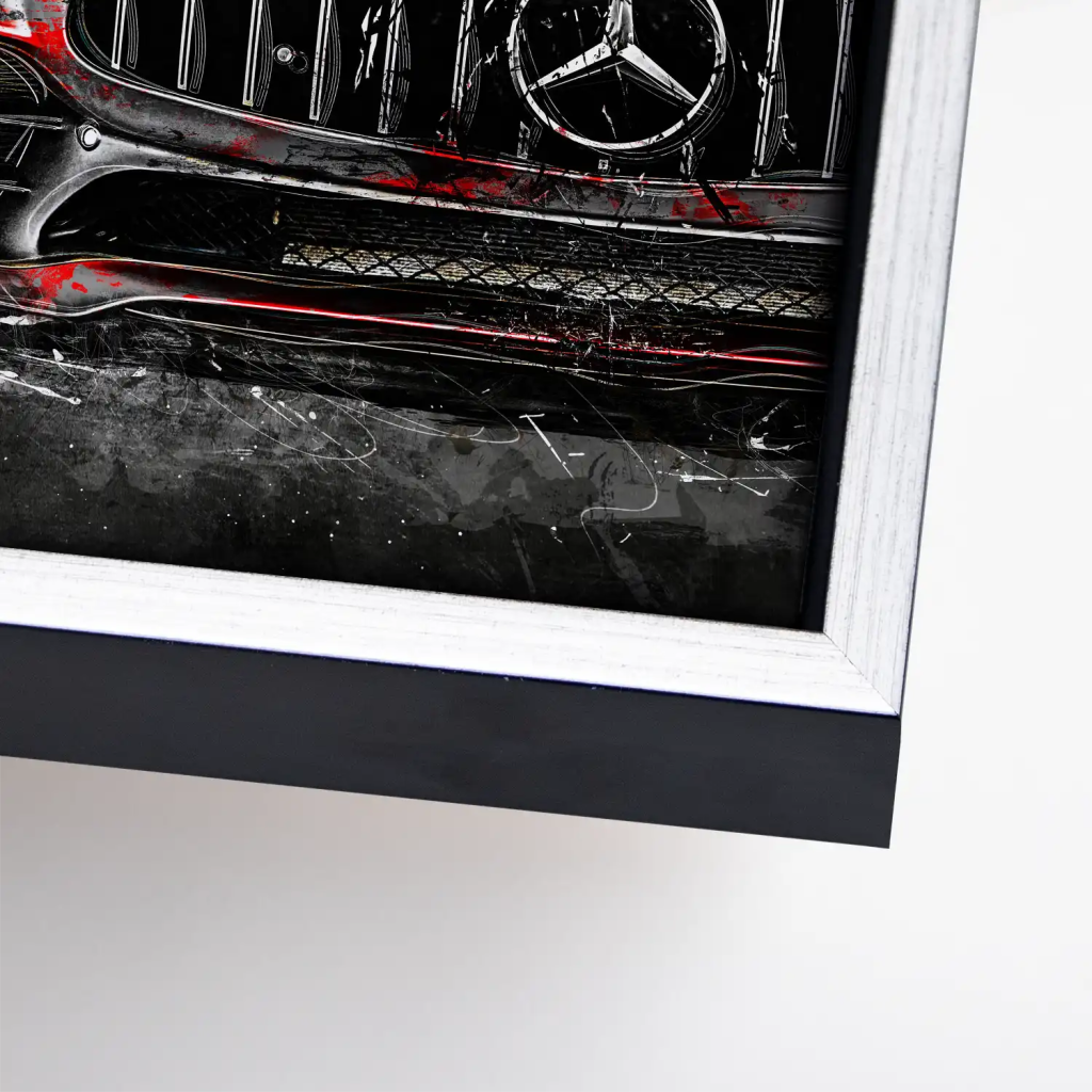 Mercedes AMG GT Abstrakt Modern Leinwand Bild INGALERIE