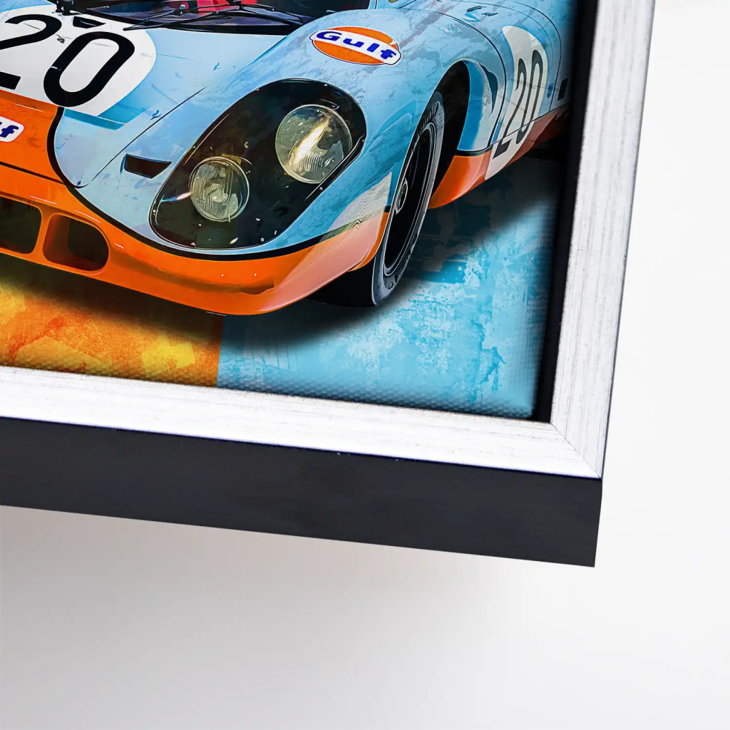 Steve Gulf Porsche 917 Leinwand Bild INGALERIE