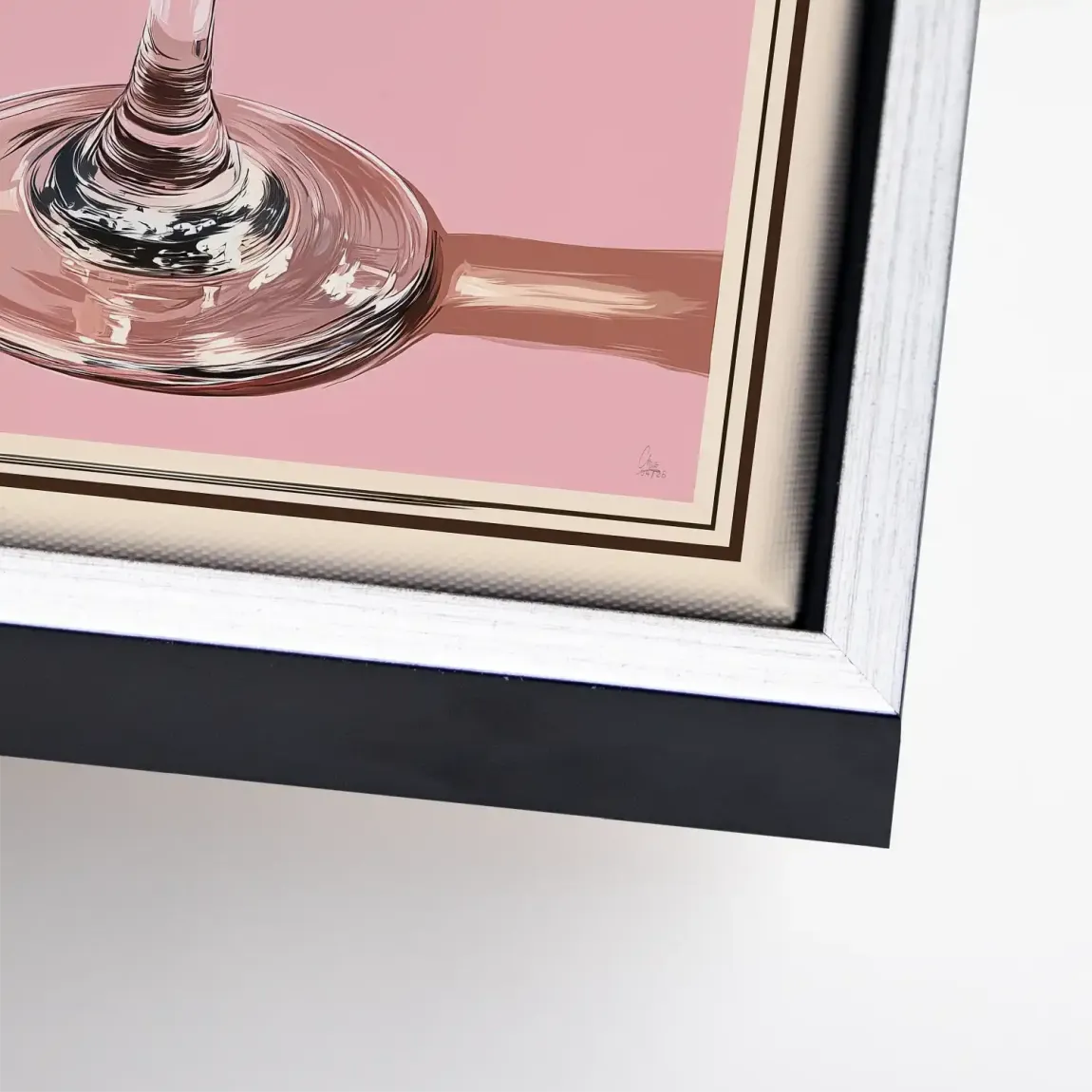 Martini Retro Art Leinwand Bild