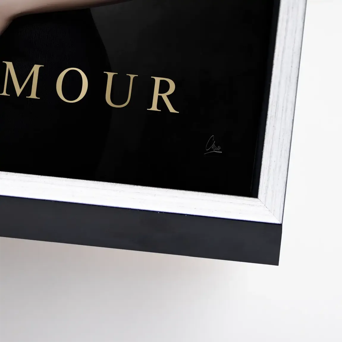 Audrey Glam Noir Leinwand Bild