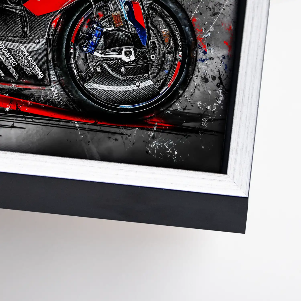 BMW M1000RR Black Leinwand Bild INGALERIE