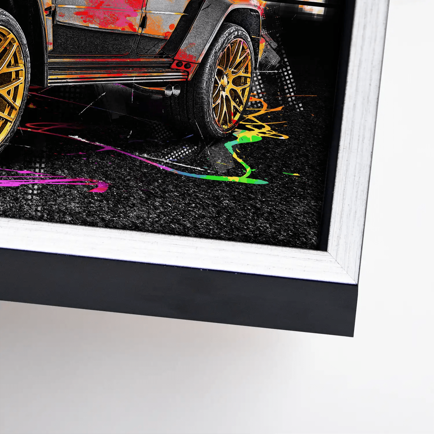 Mercedes G63 Abstrakt Color Leinwand Bild INGALERIE