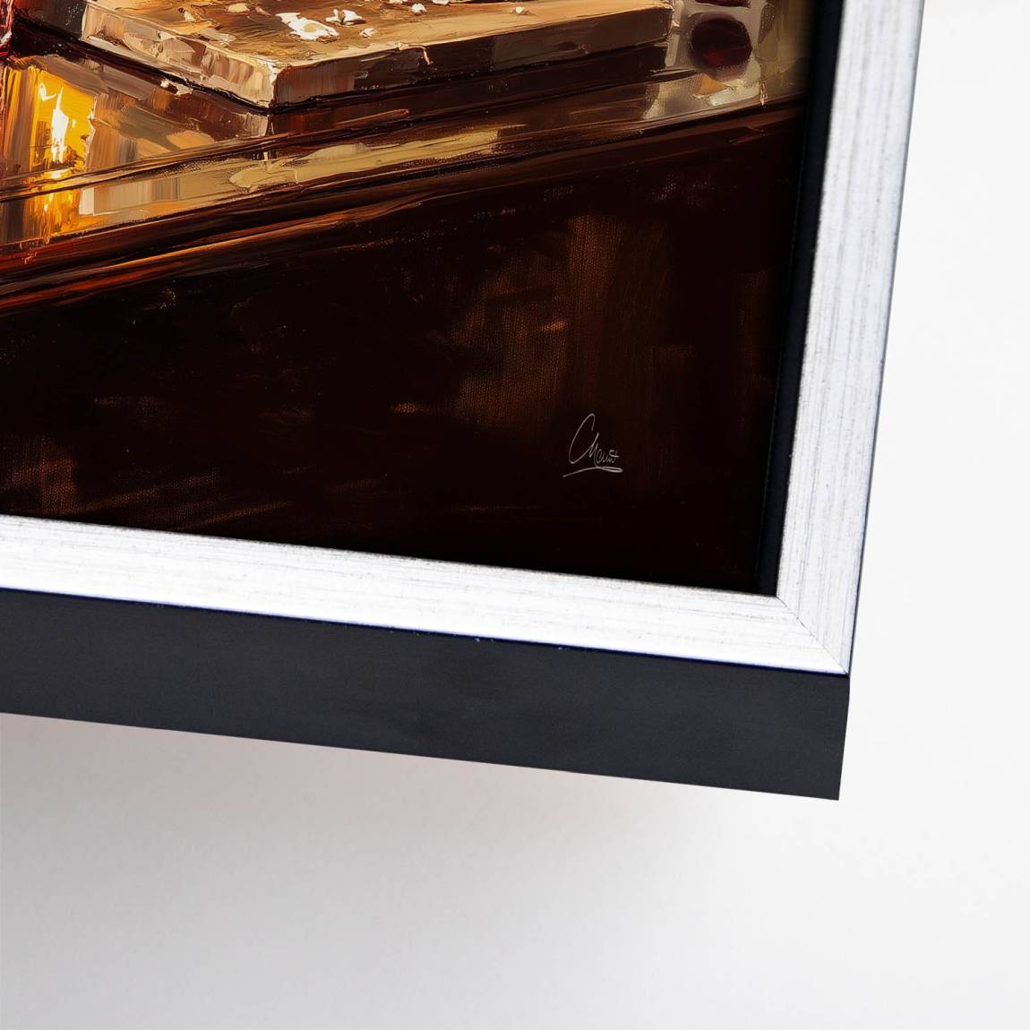 Wein im Licht Leinwand Bild