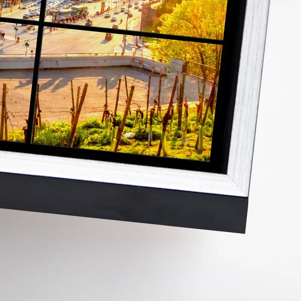 Hamburg Sunset View Leinwand Bild