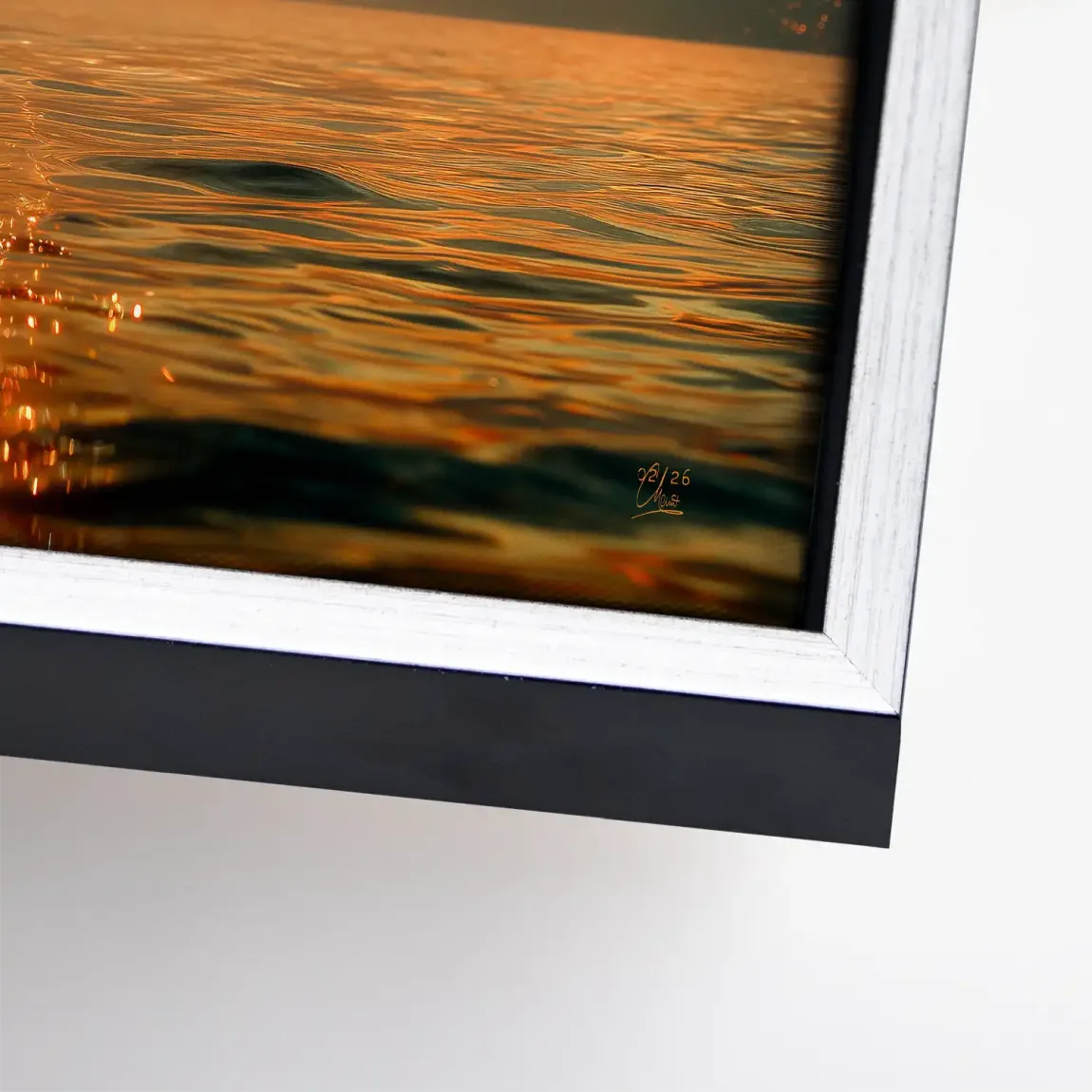 Abendlichter Leinwand Bild