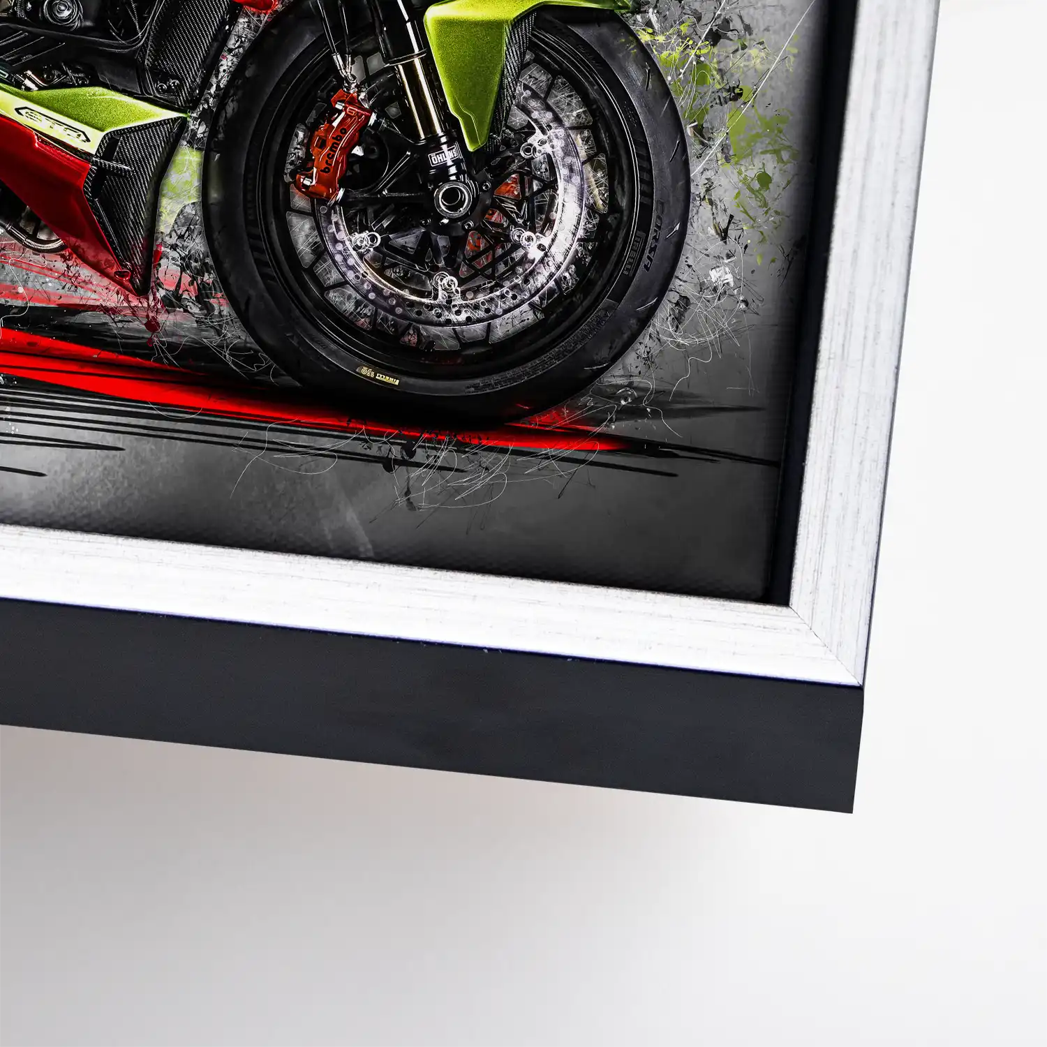 Ducati Streetfighter Lambo Style Leinwand Bild INGALERIE