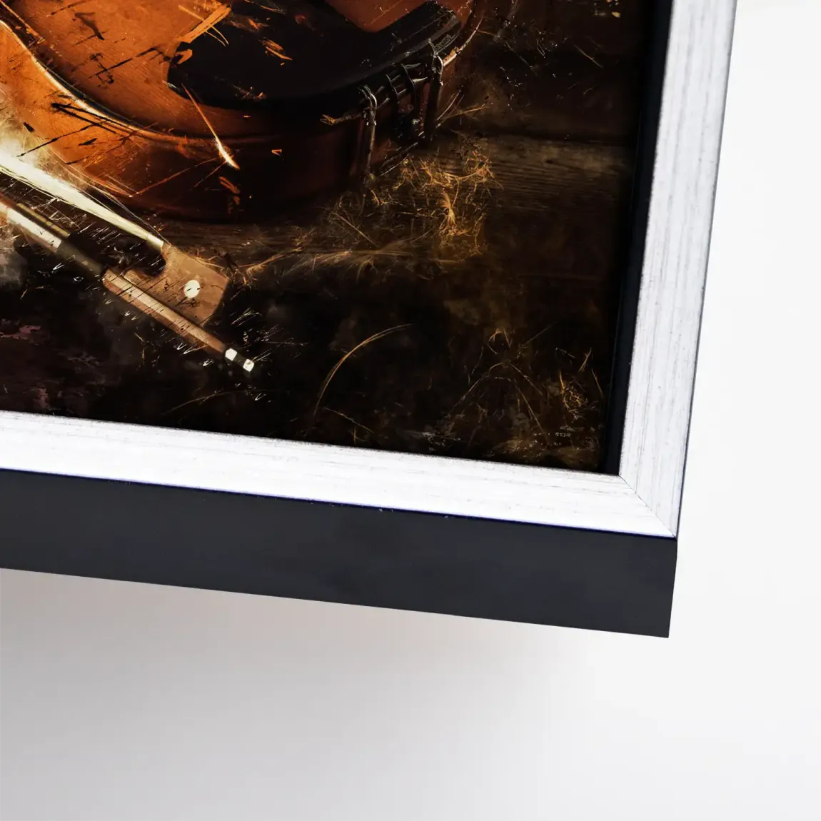 Silent Strings Violine Leinwand Bild