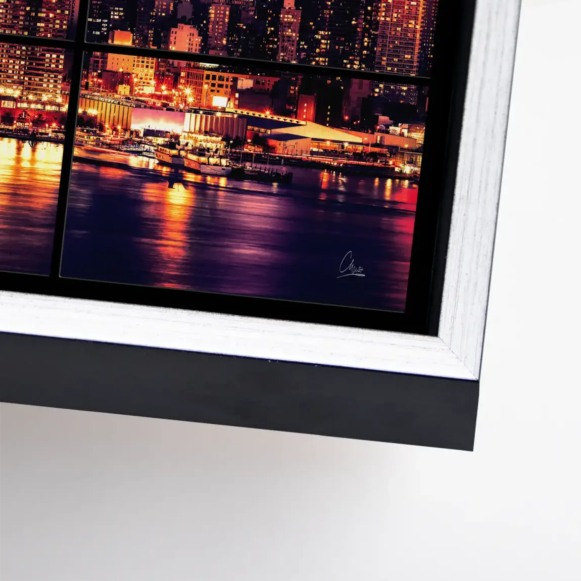 New York Skyline View Leinwand Bild