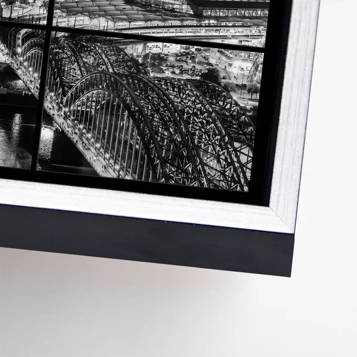 Köln Noir View Leinwand Bild