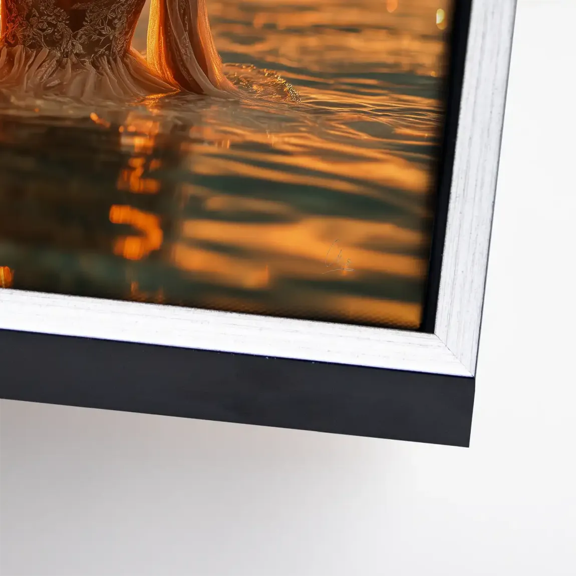 Golden Lights Leinwand Bild