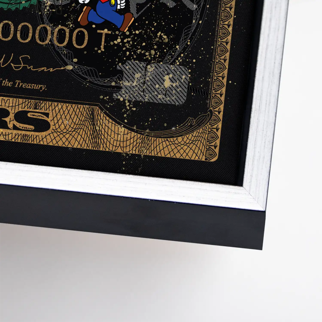 Tweety und Sylvester Black Dollar Leinwand Bild INGALERIE