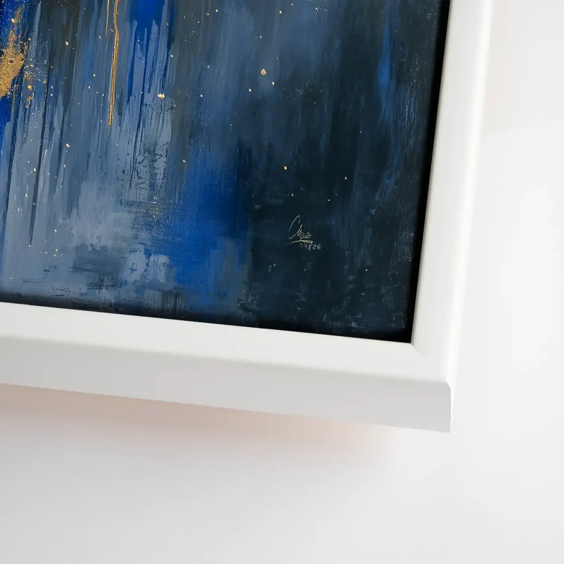 Blauer Elefant Abstrakt Leinwand Bild