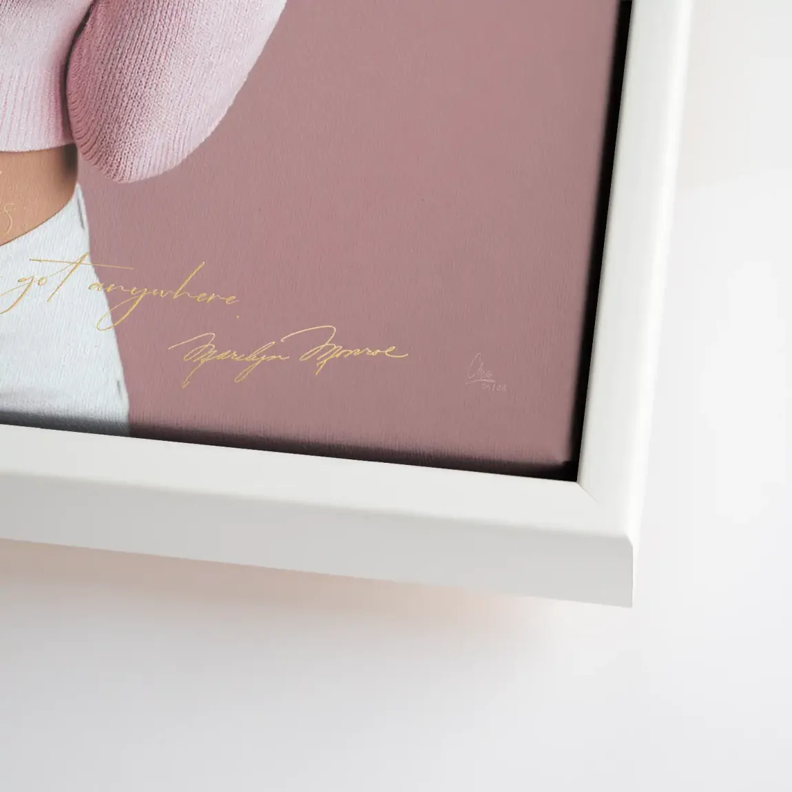 Marilyn Monroe Blush Leinwand Bild