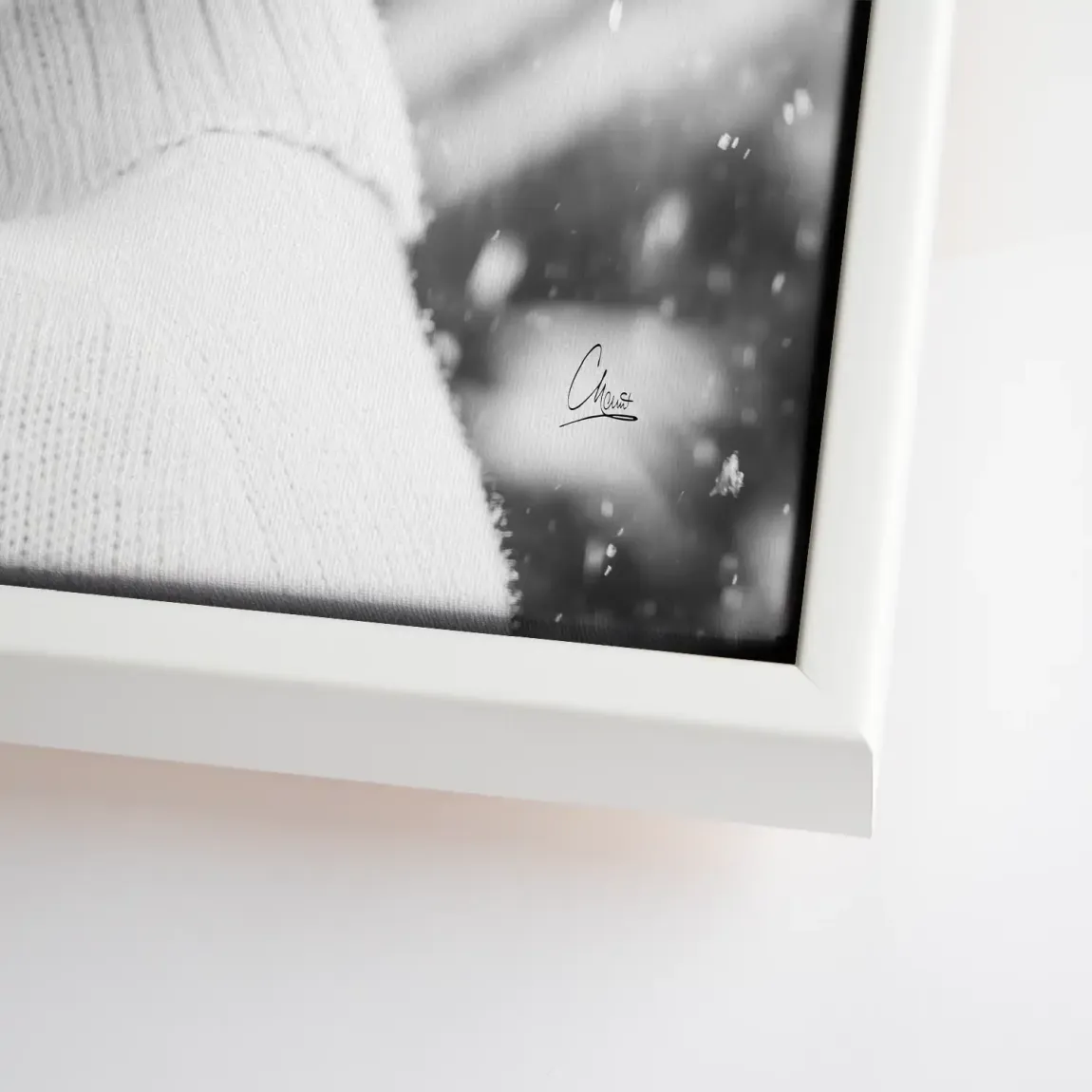 Audrey Hepburn Winter Portrait Leinwand Bild