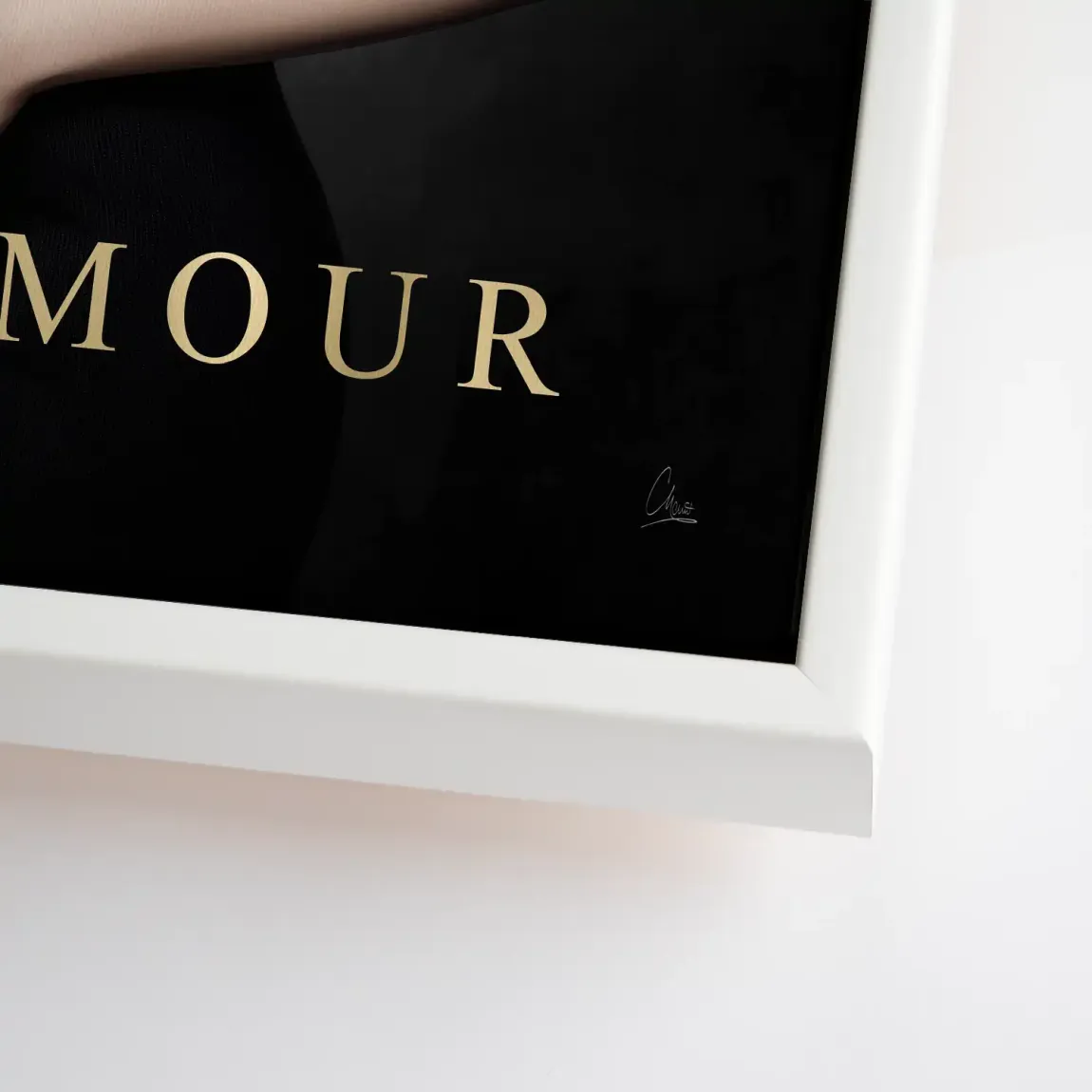 Audrey Glam Noir Leinwand Bild