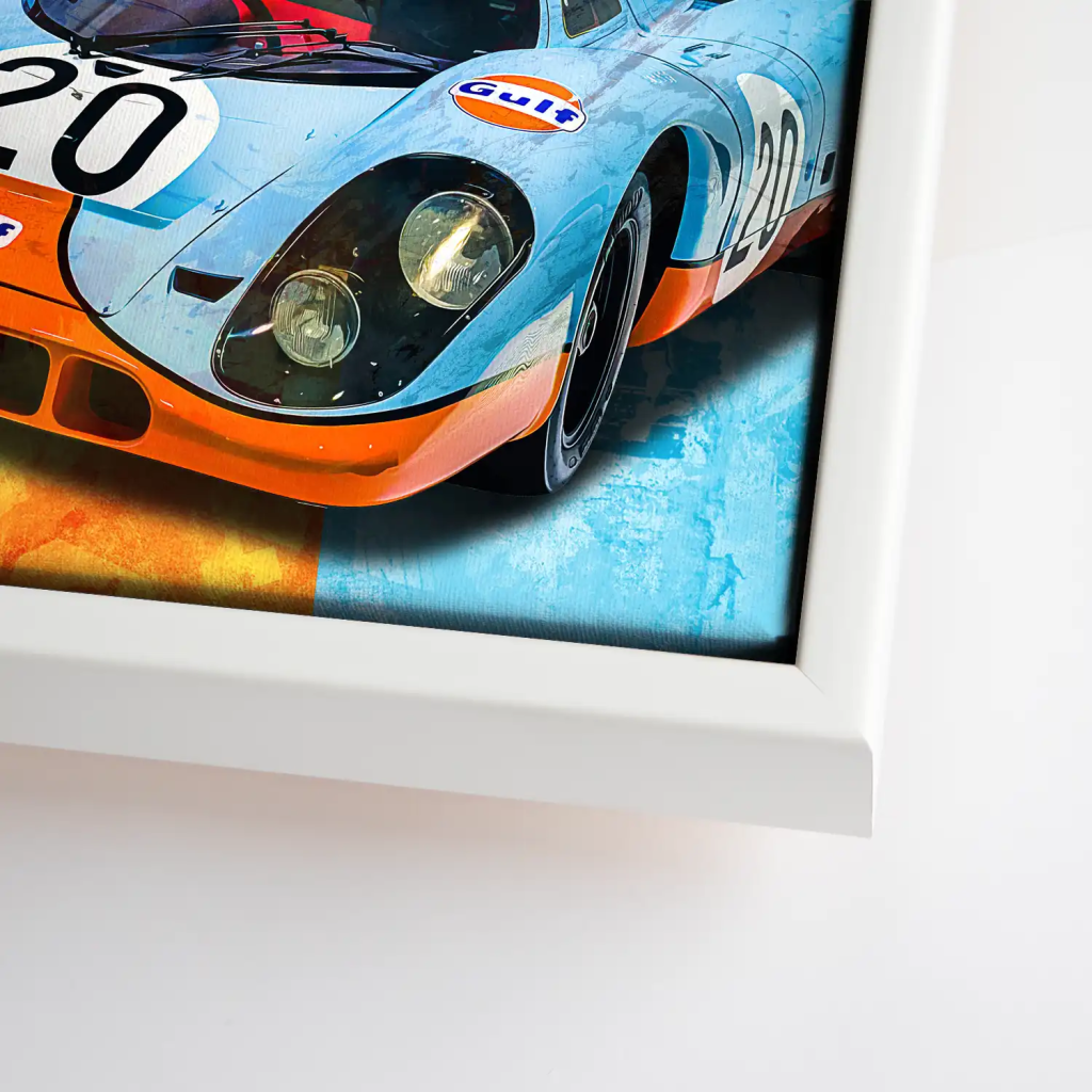 Steve Gulf Porsche 917 Leinwand Bild INGALERIE