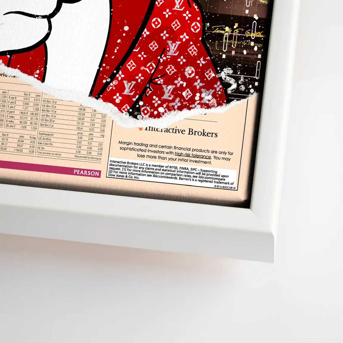 Dagobert Financial Times Leinwand Bild