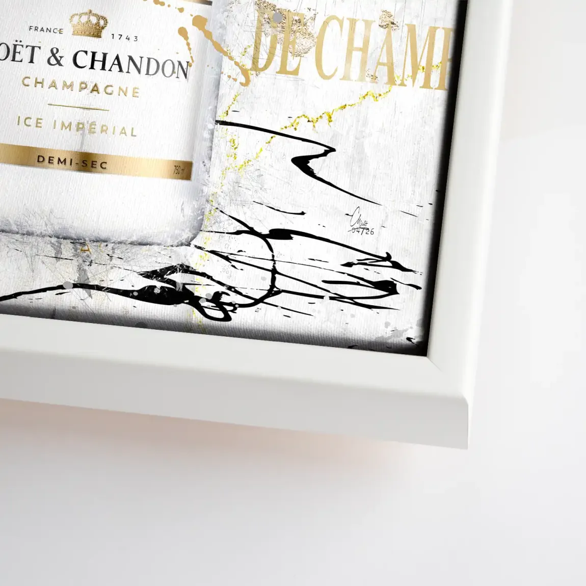 Champagner Art Leinwand Bild