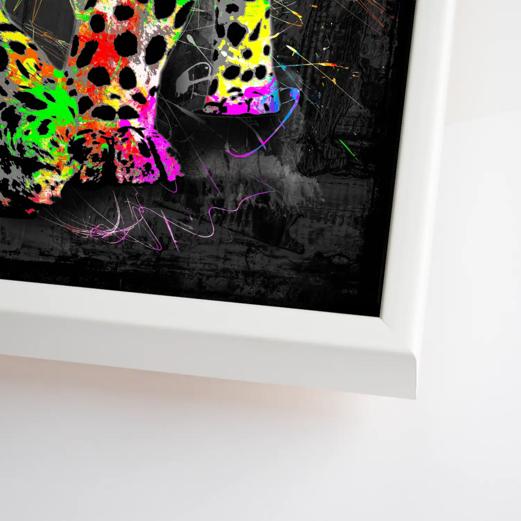 Leopard Abstrakt Color Style Leinwand Bild INGALERIE