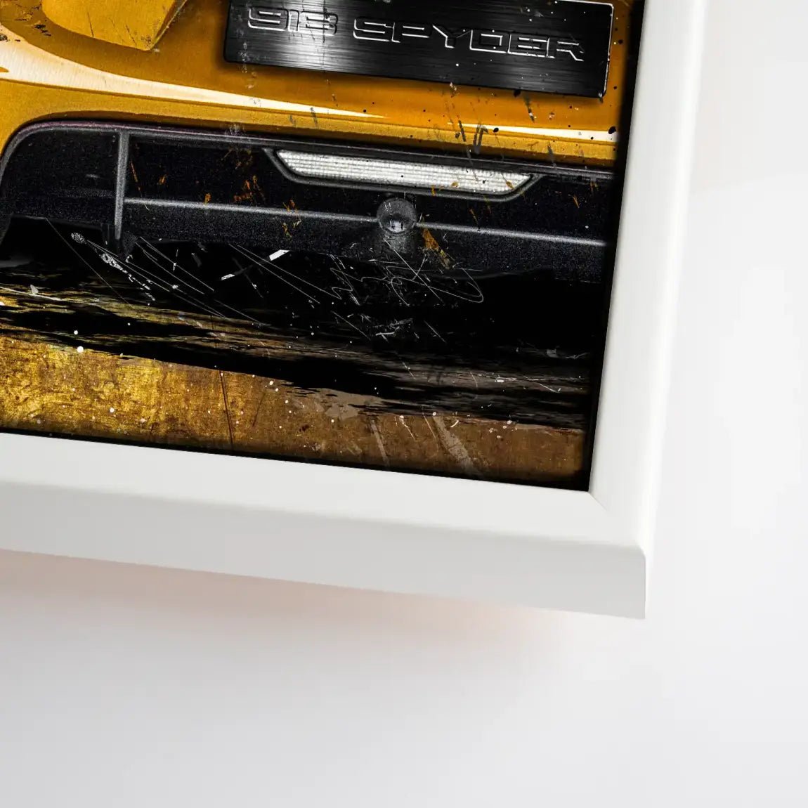 Porsche 918 Gold Style Leinwand Bild INGALERIE