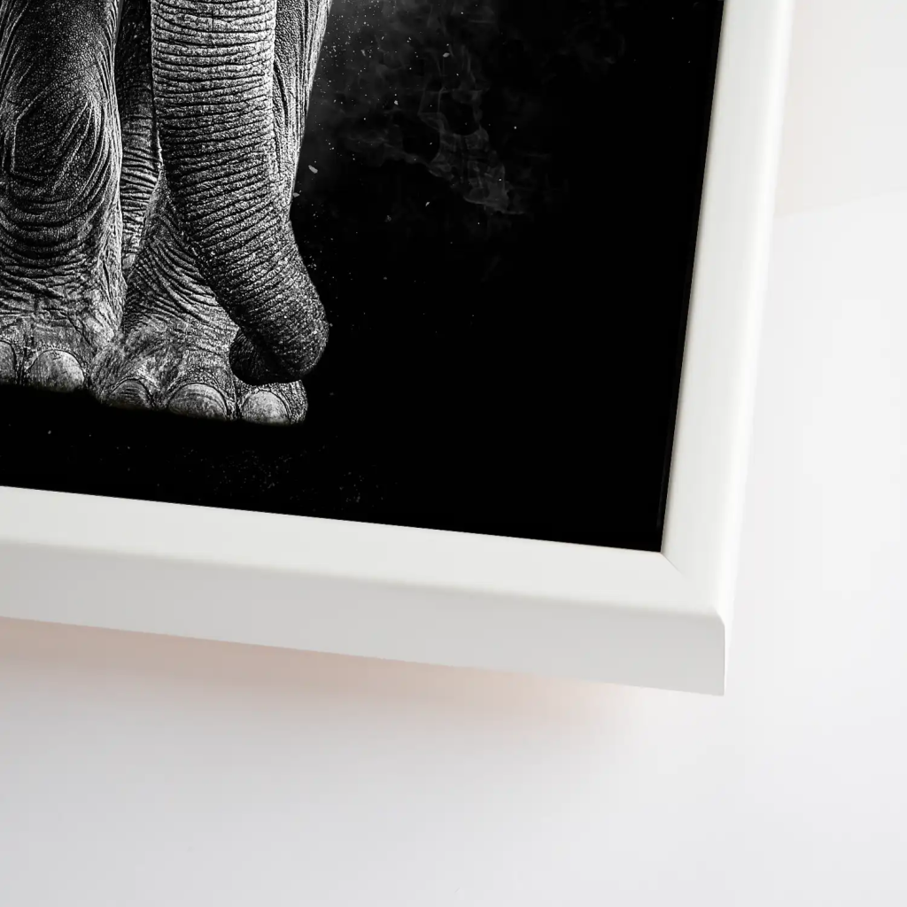 Elefant Abstrakt Dark Style Leinwand Bild INGALERIE