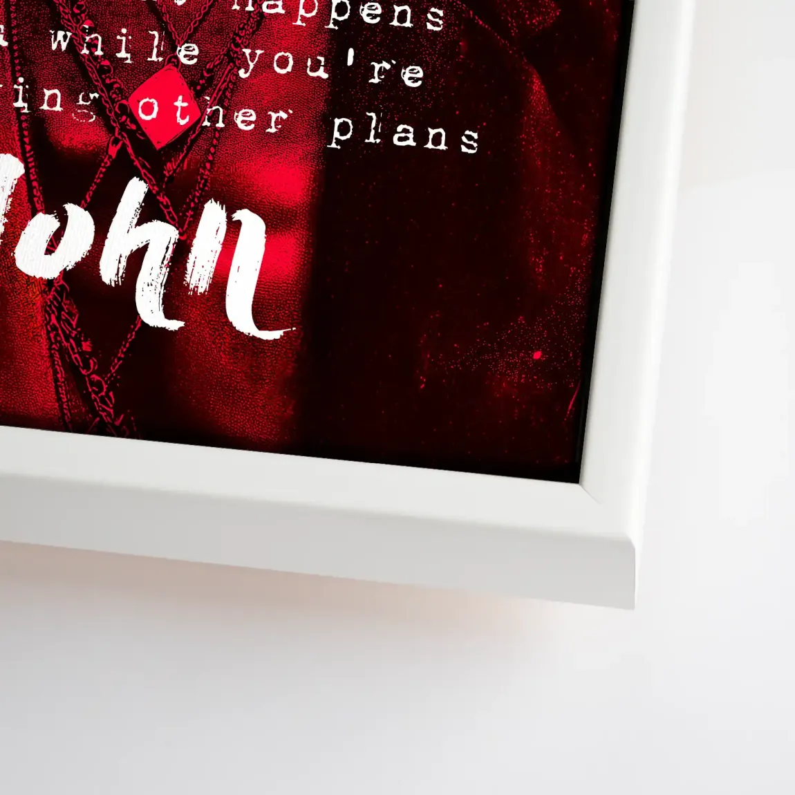 Lennon Red Vision Leinwand Bild