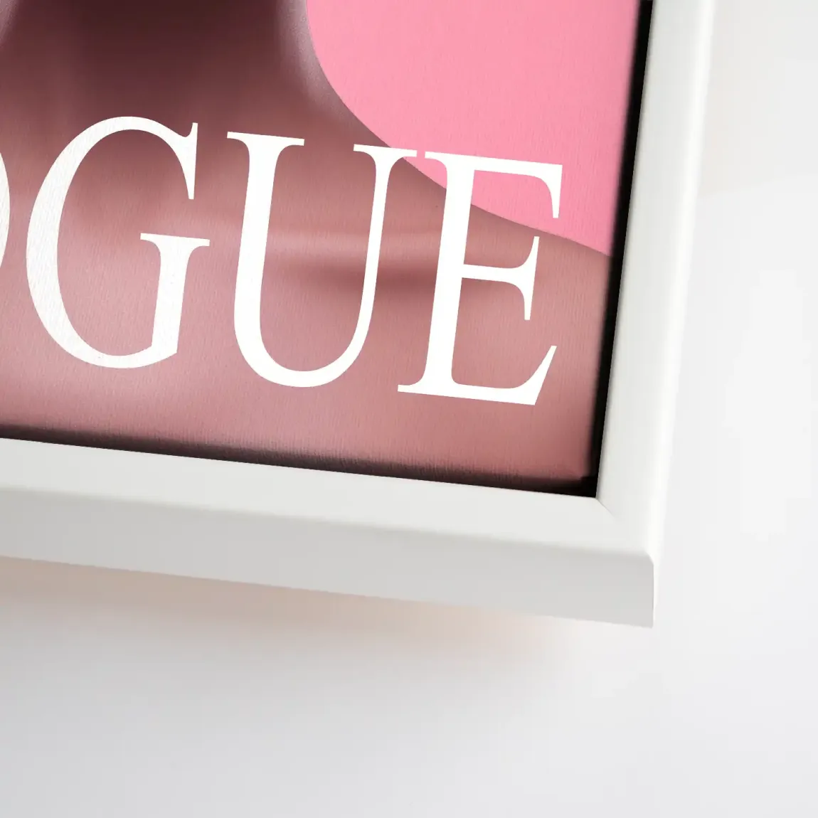 Floral Pink Vogue Leinwand Bild