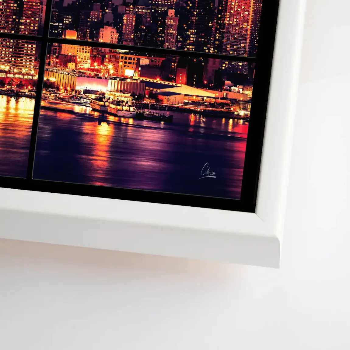 New York Skyline View Leinwand Bild