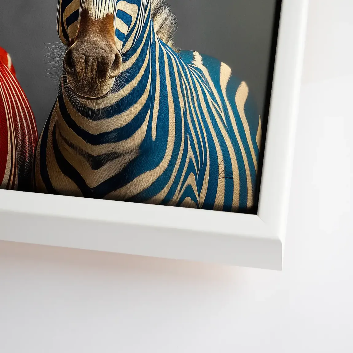 Zebra Safari Chic Leinwand Bild