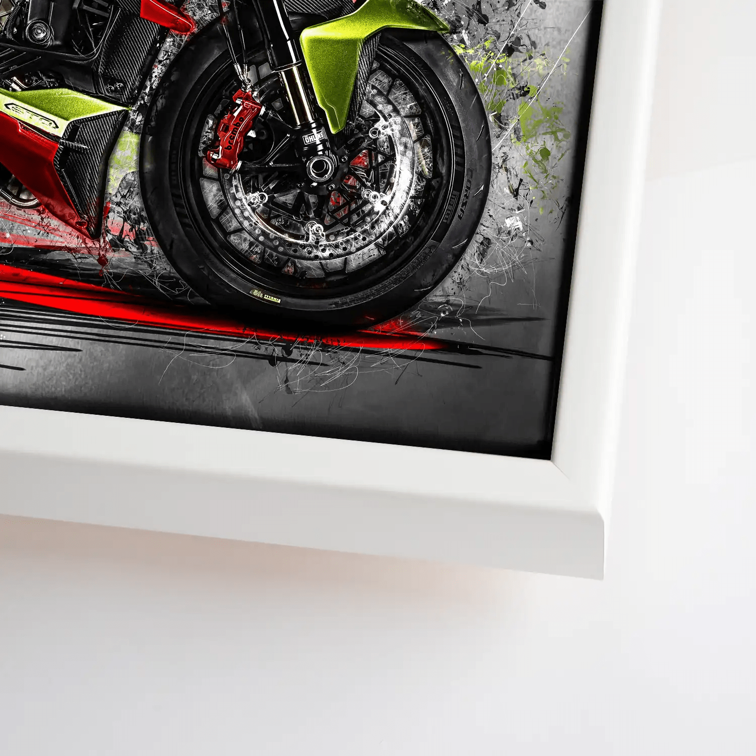 Ducati Streetfighter Lambo Style Leinwand Bild INGALERIE