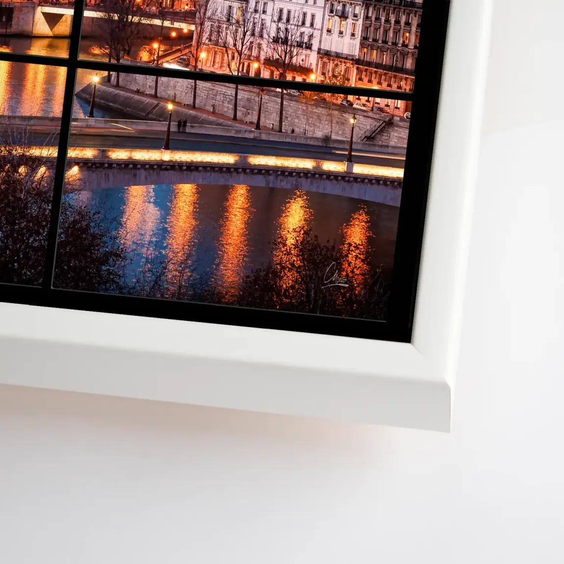 Twilight over Paris Leinwand Bild