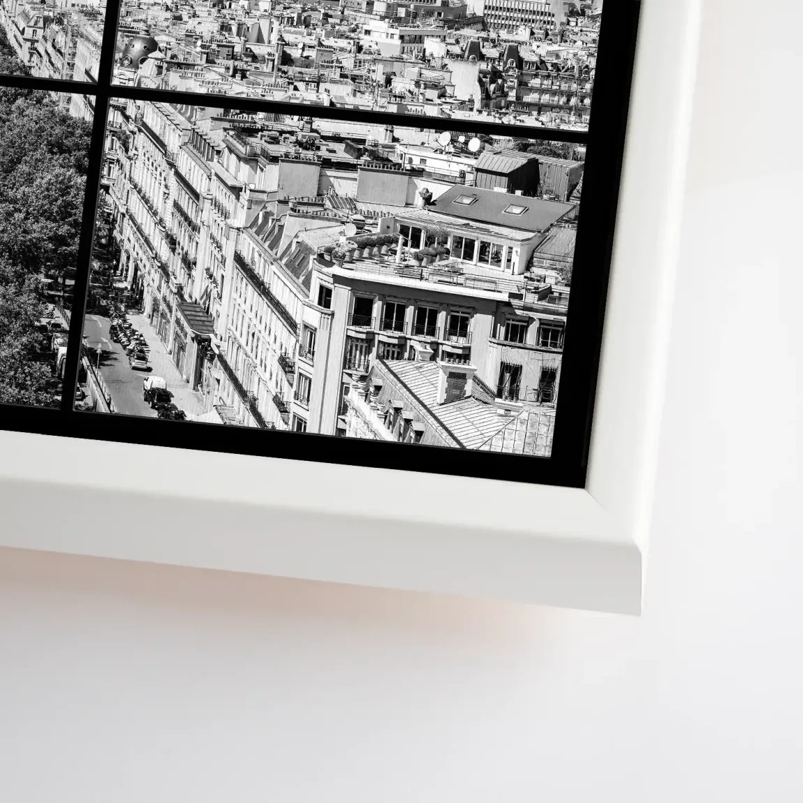 Paris Avenue Noir Leinwand Bild