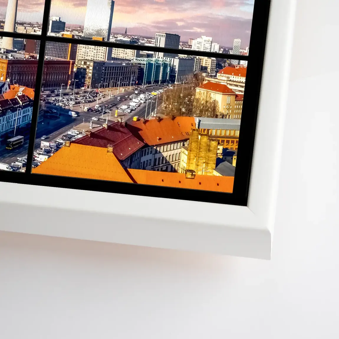 Berlin Skyline Leinwand Bild