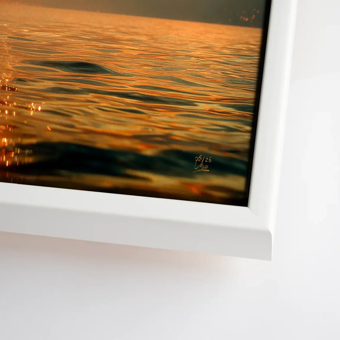 Abendlichter Leinwand Bild