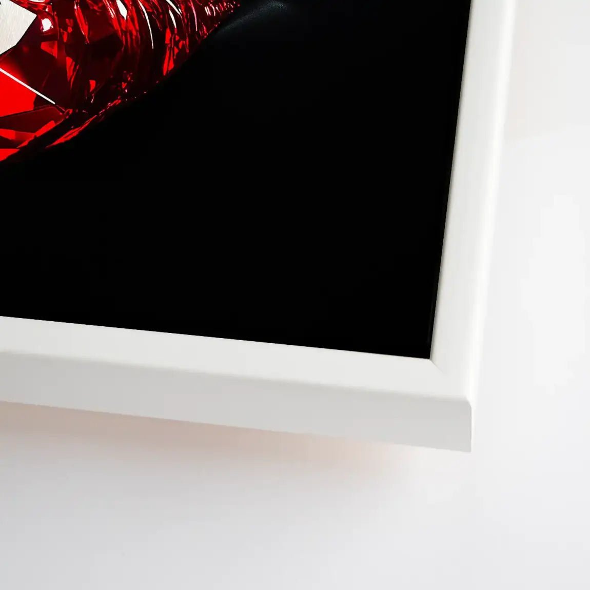 Red Glas Lips Leinwand Bild INGALERIE