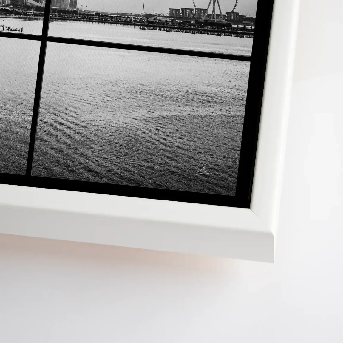 Dubai Noir Horizon Leinwand Bild