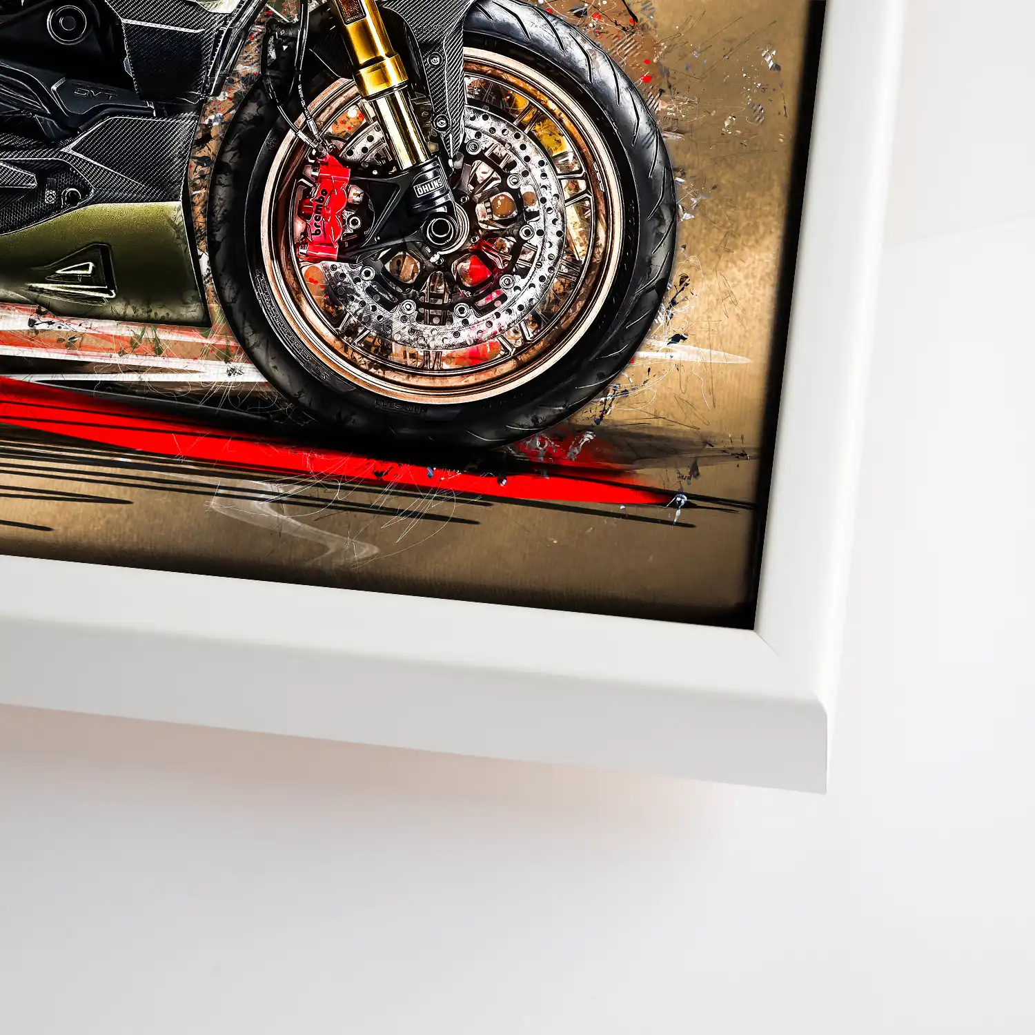 Ducati Diavel Lambo Retro Leinwand Bild INGALERIE