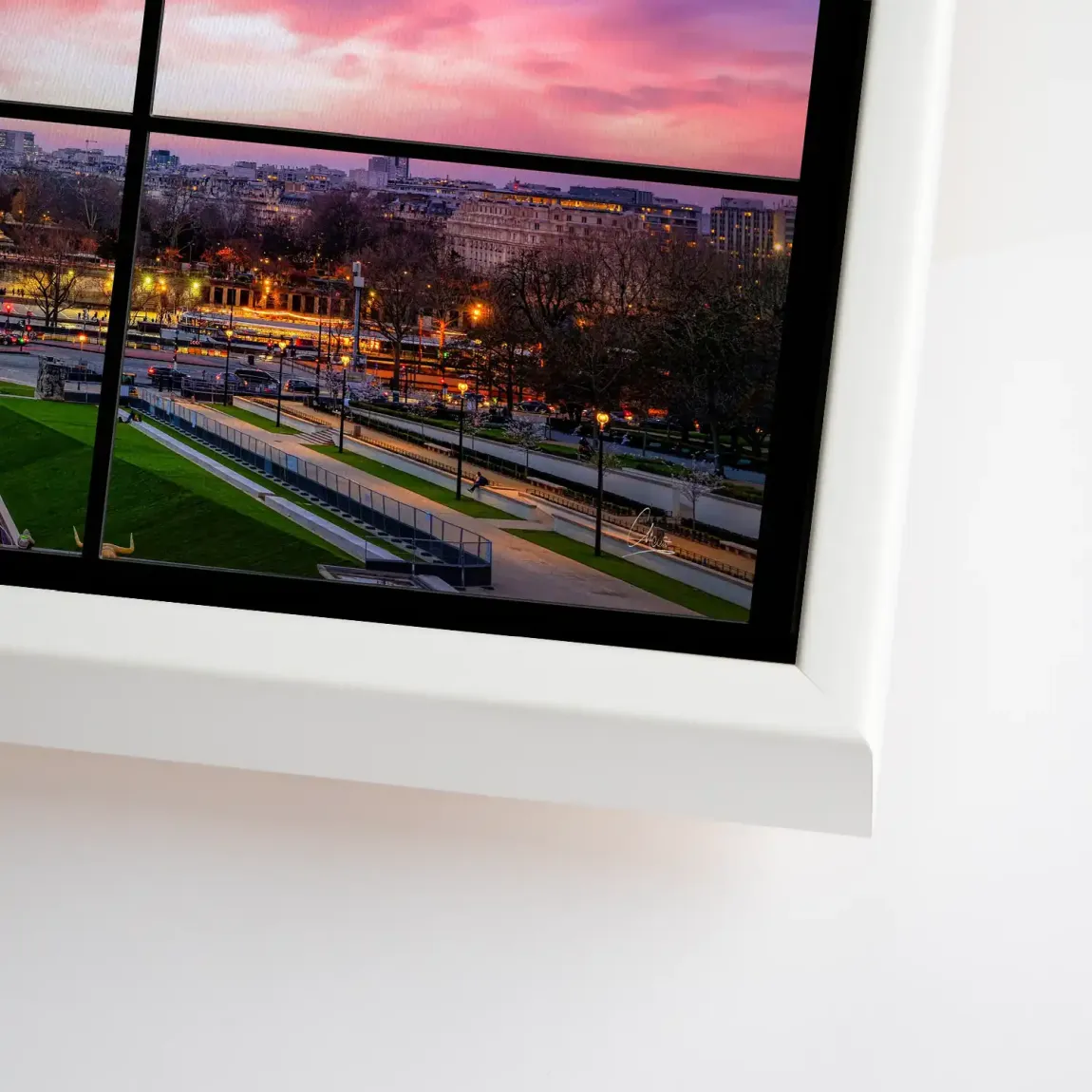 Evening Glow Paris Leinwand Bild