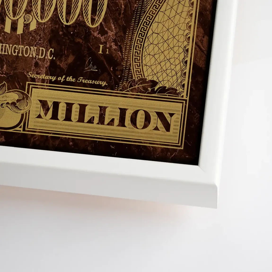 Gold Dollar George Washington Leinwand Bild