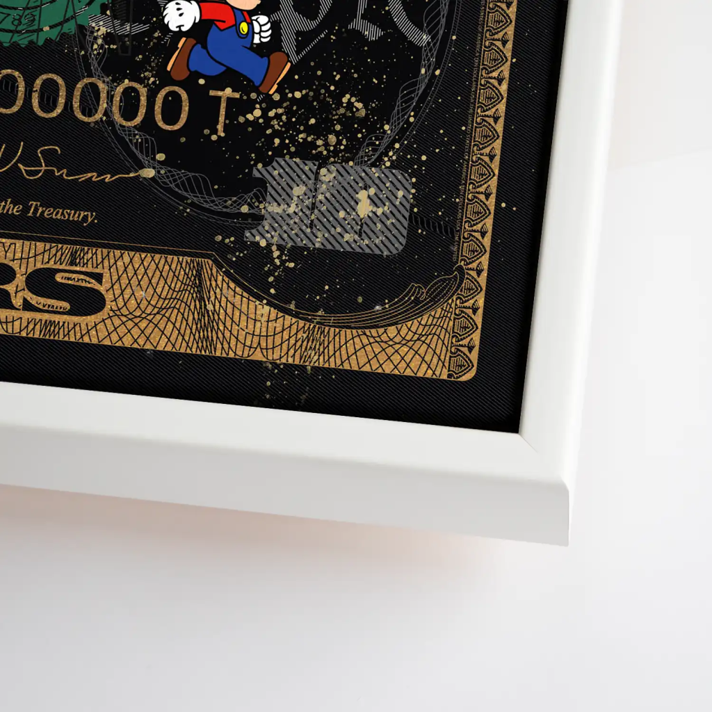 Tweety und Sylvester Black Dollar Leinwand Bild INGALERIE